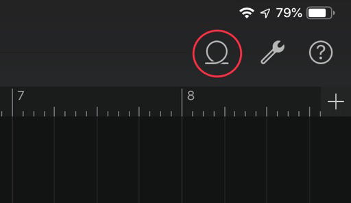 GarageBand Loops Button