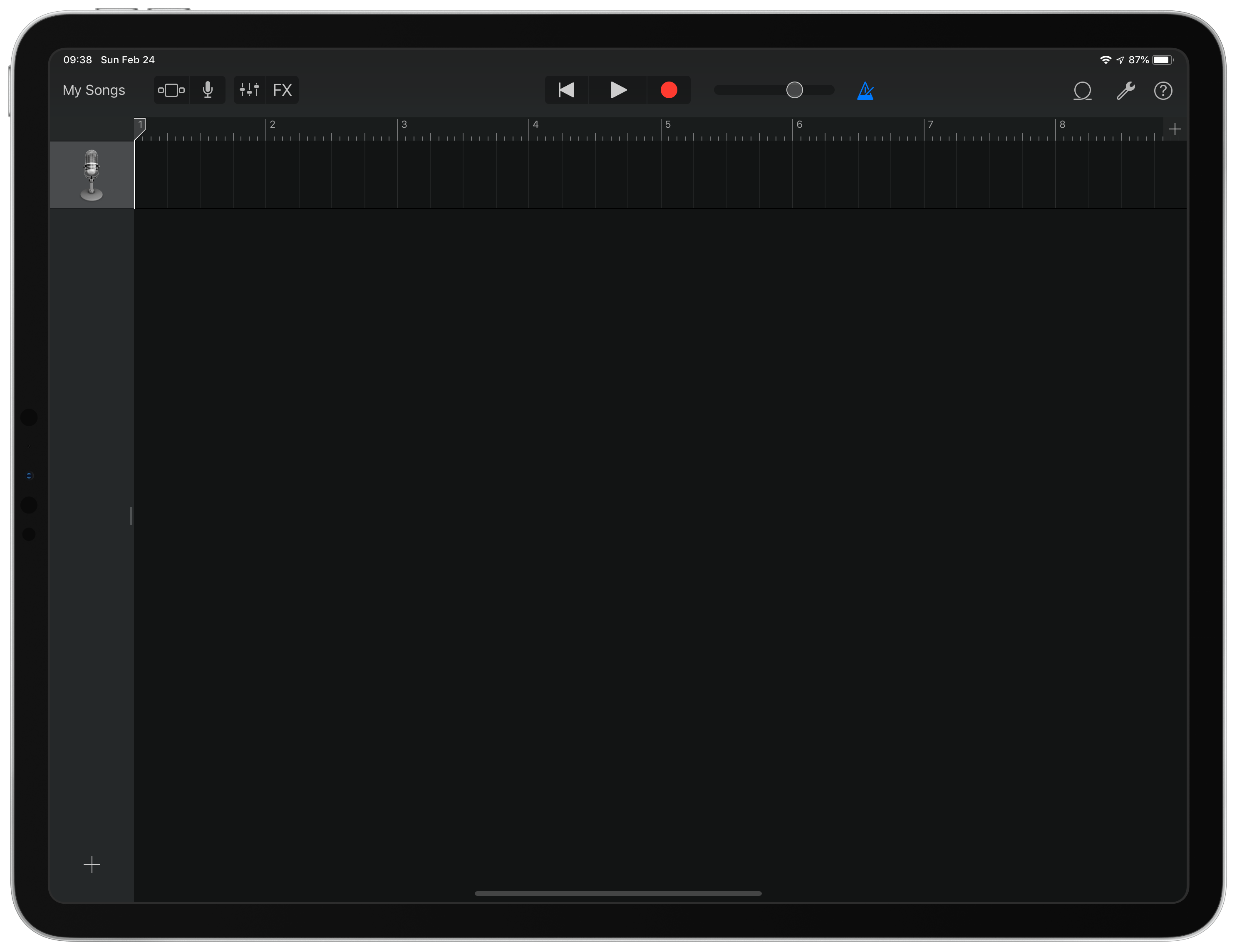 GarageBand Track View